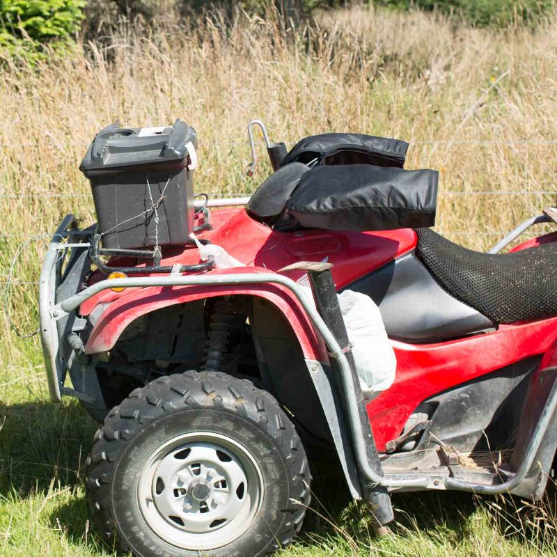 Styx Mill Fur Lined Oilskin ATV Mitts