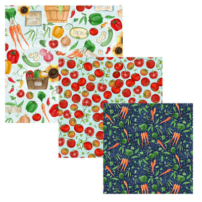 Hexton Bee Co Beeswax Food Wrap Starter Pack - Small/Medium/Large