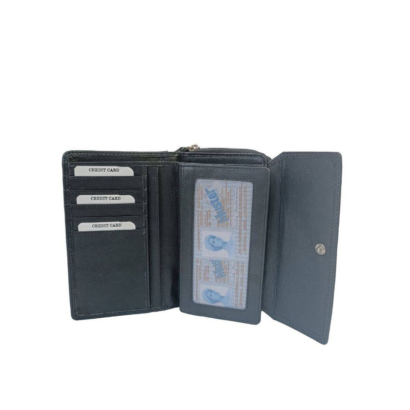 Greenwood Eden Leather Wallet - Black