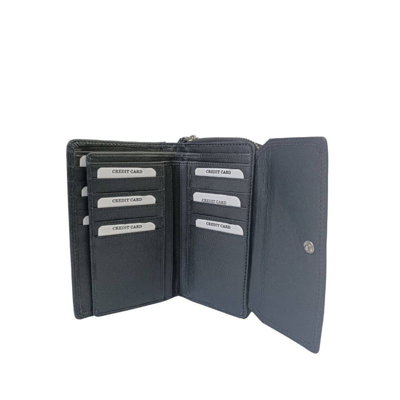 Greenwood Eden Leather Wallet - Black