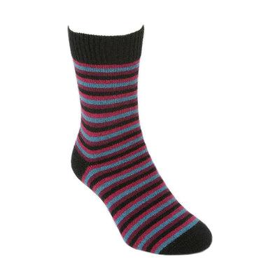 Lothlorian Possum Merino Socks Multi Stripe