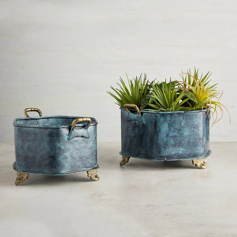 Hexa Embossed Planter - Small