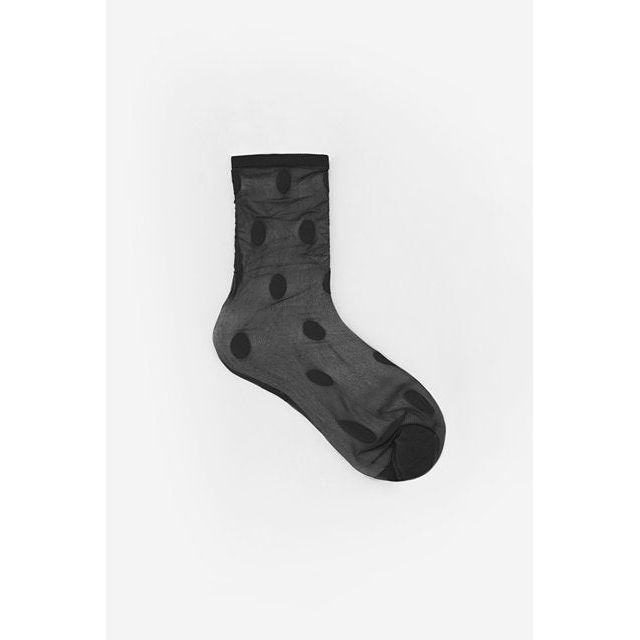 Antler Spot Stocking Sock - Black