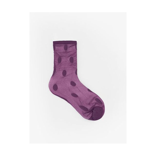 Antler Spot Stocking Sock - Lavender