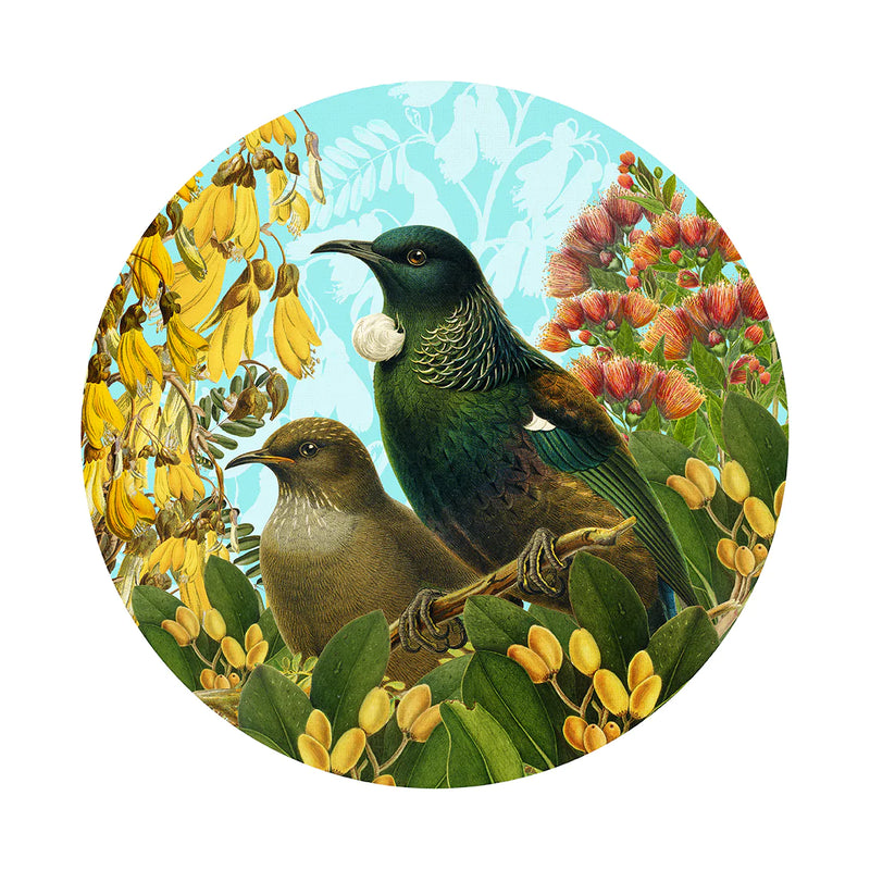 Botanical Tui Art Spot - 140mm Diameter