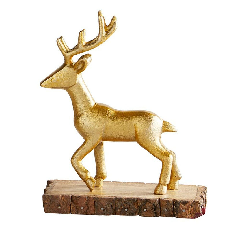 3D Gold Reindeer with Base - Holiday