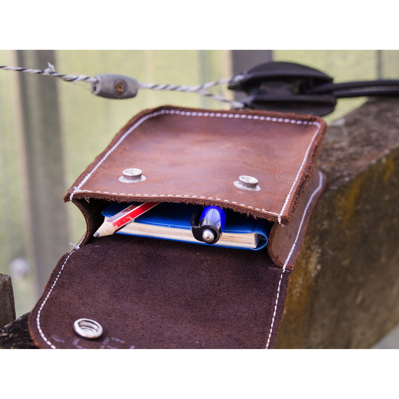 Easts Leather Notebook Pouch with Gusset - Tall