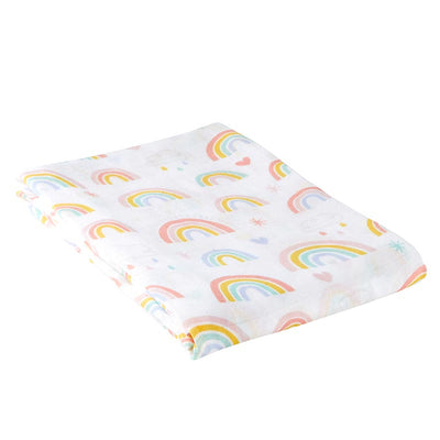 Rainbow Reversible Baby Blanket