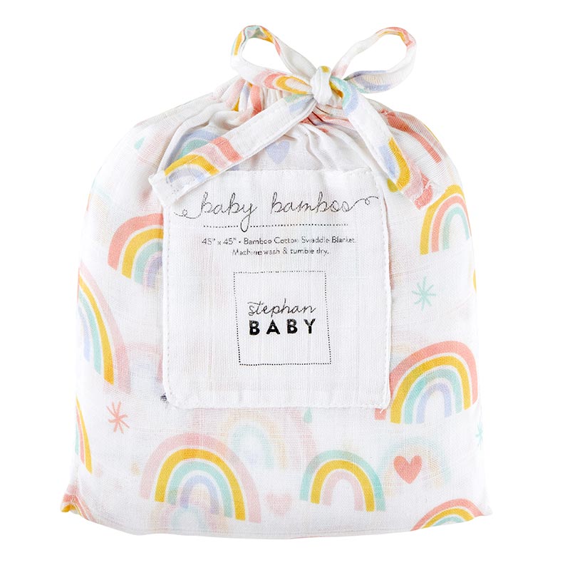 Rainbow Reversible Baby Blanket