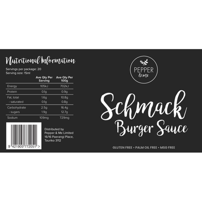 PandM SCHMACK Burger Sauce