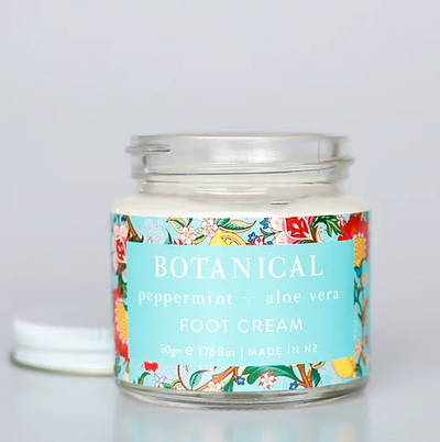Botanical Peppermint and Aloe Vera Foot Cream 50gm Jar
