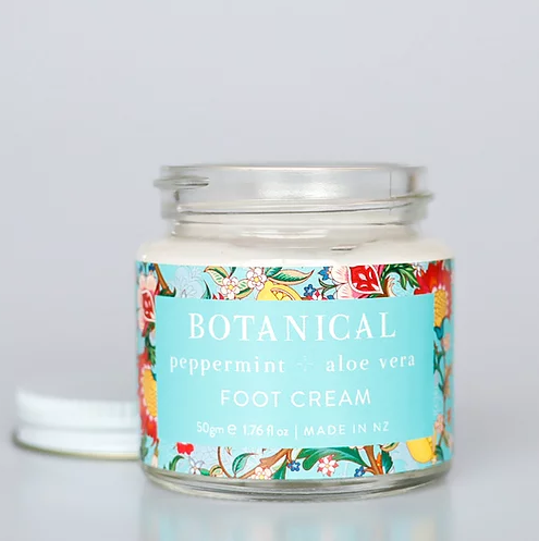 Botanical Peppermint and Aloe Vera Foot Cream 50gm Jar