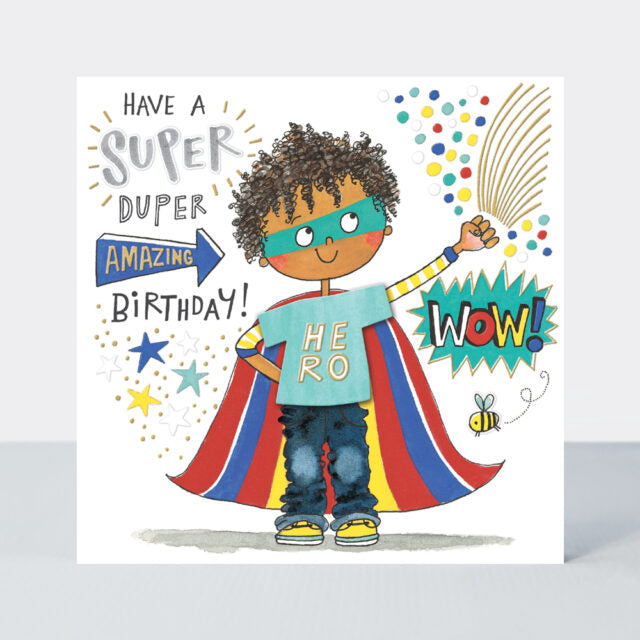 Rachel Ellen - Have A Super Hero Birthday - Birthday Card