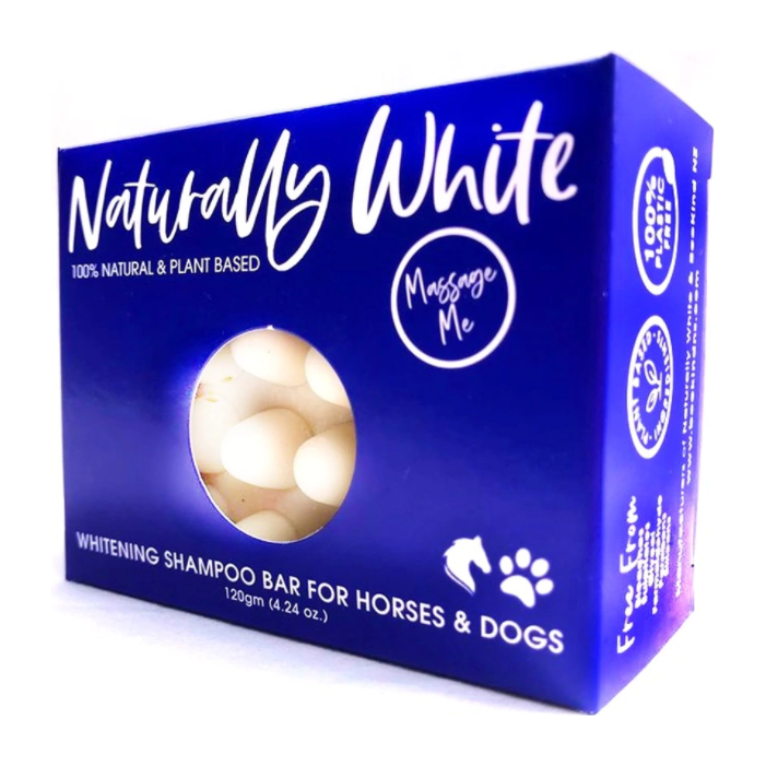 Bee Kind - Naturally White - Whitening Shampoo Massage Bar For Horses And Dogs