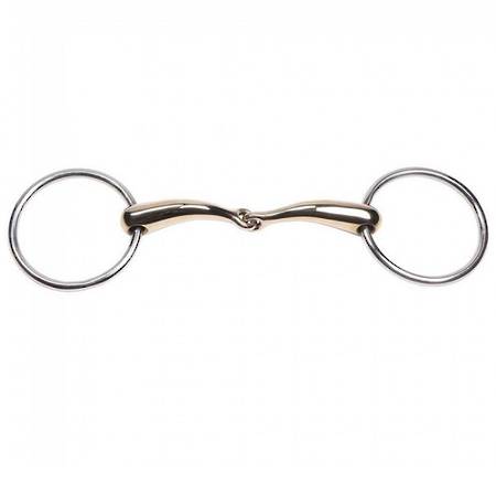Curved Gold Training Snaffle