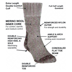 Comfort Sock Merino Gumboot Socks