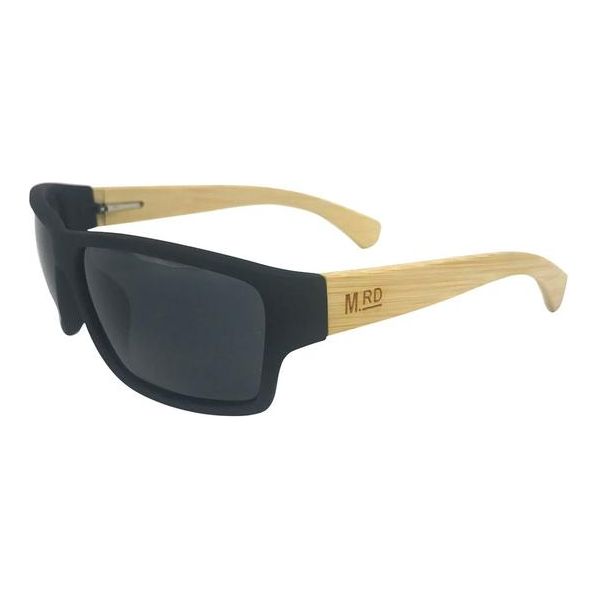 Moana Rd Sunnies - Tradies Black With Bamboo Arms