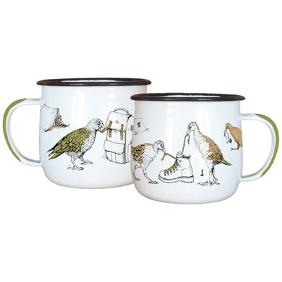 Wolfkamp and Stone - NZ Birds - Enamel Mug