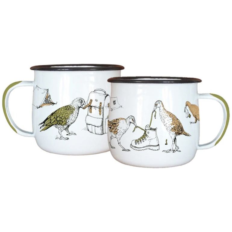 Wolfkamp and Stone - NZ Birds - Enamel Mug